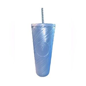 Starbucks Blue Tumbler with Straw